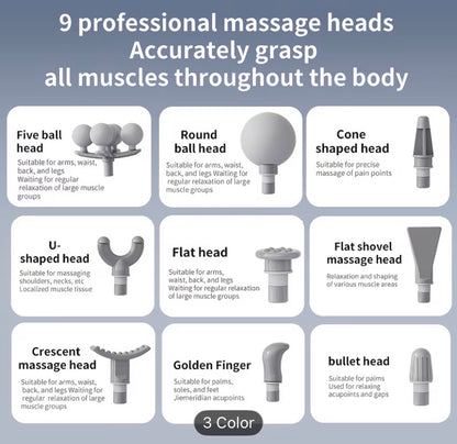 USB Rechargeable Massager Gun Vaseffard