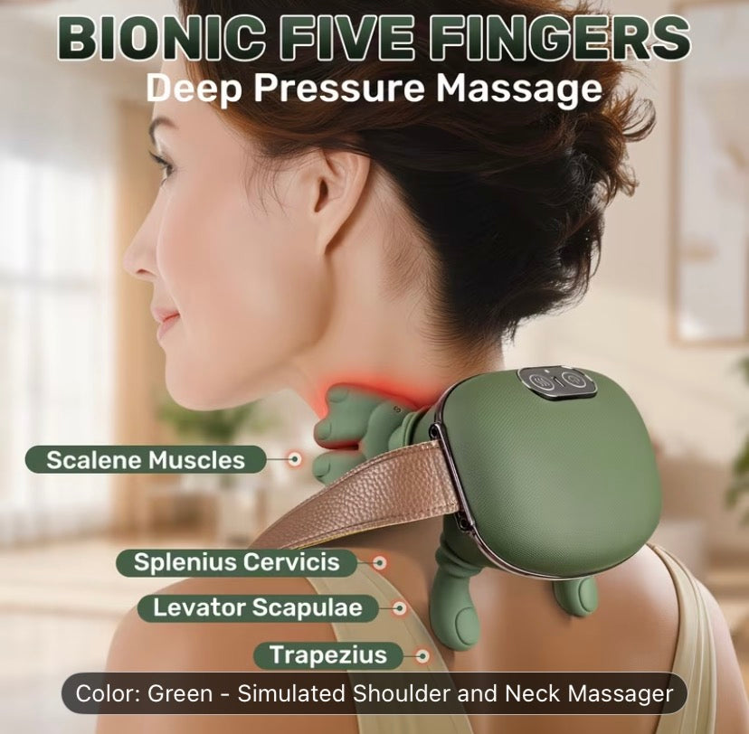 Simulated Human Shoulder and Neck Massager Vaseffard