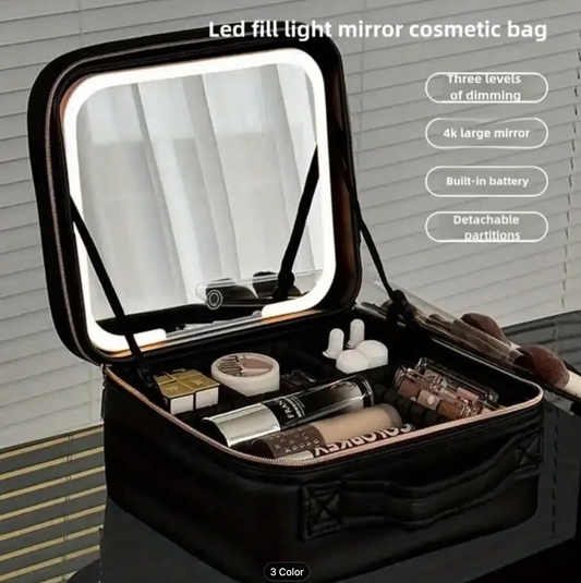 Makeup Bag with Led Mirror Vaseffard