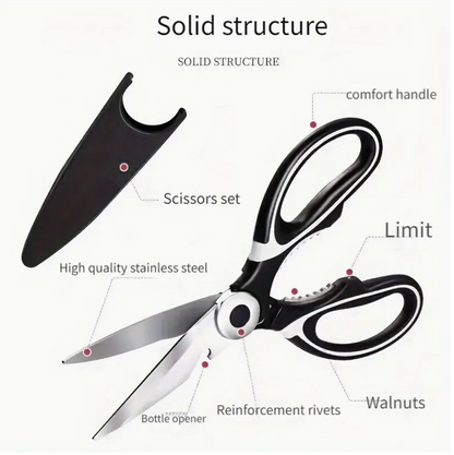 Durable Stainless Steel Kitchen Shears Vaseffard