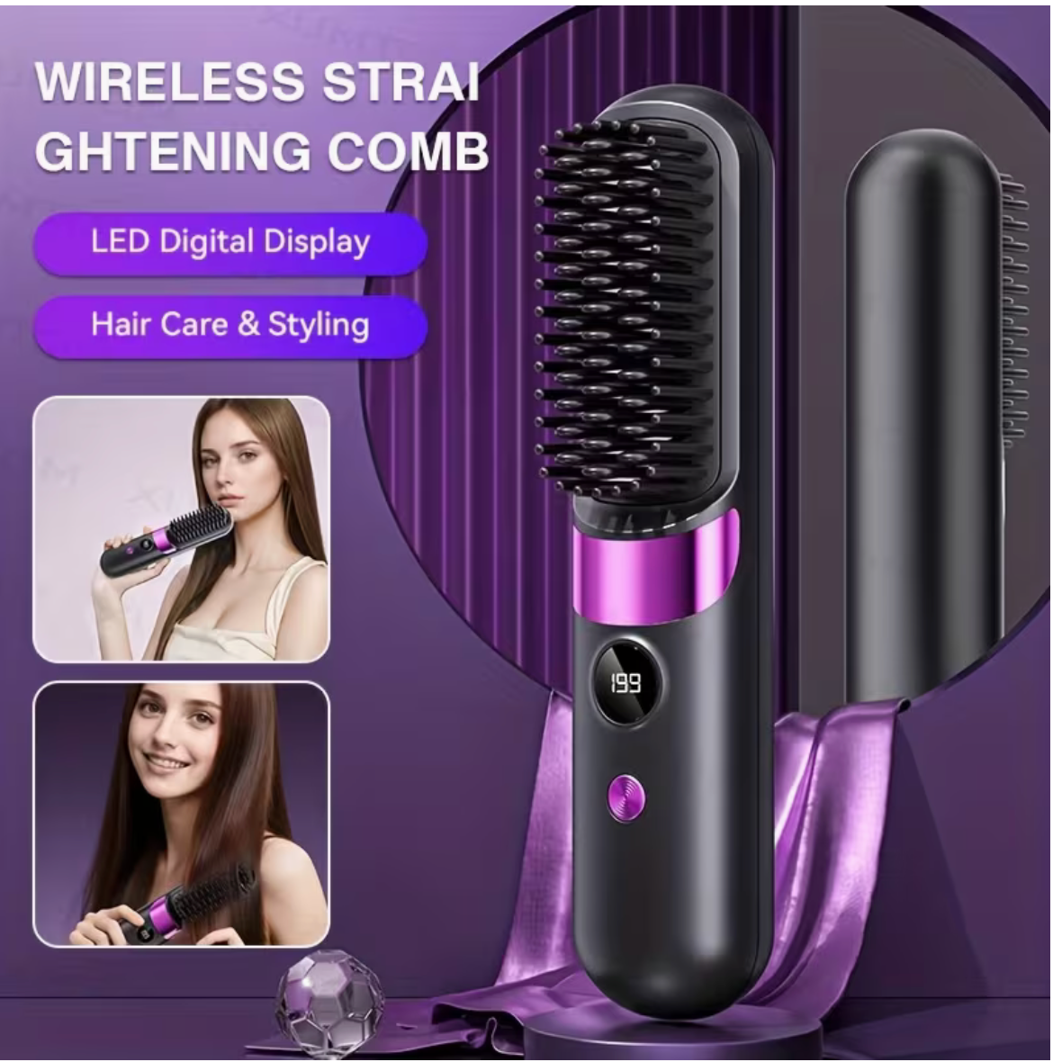 Straightening Comb And Curling Iron Vaseffard