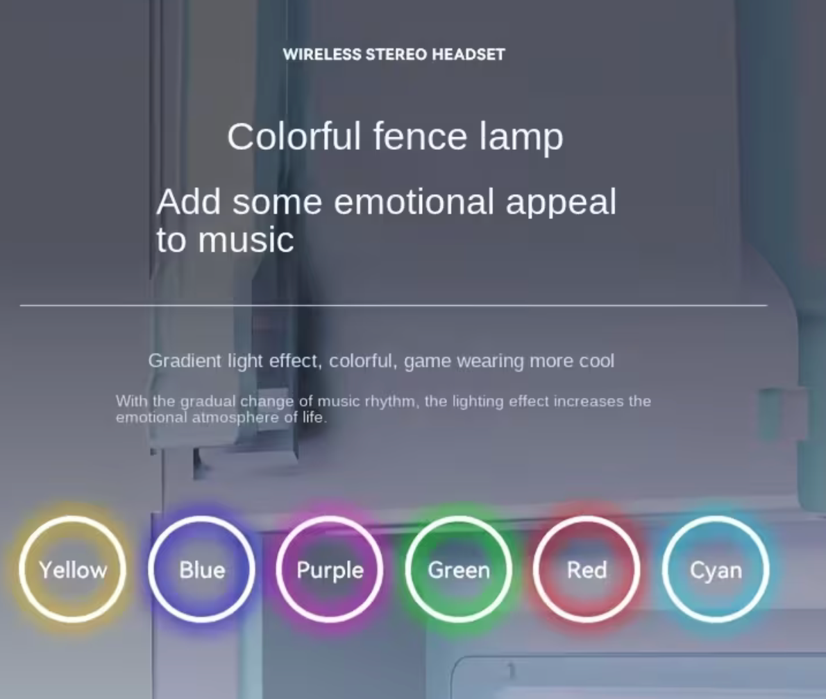 Luminous Wireless Headphones Vaseffard