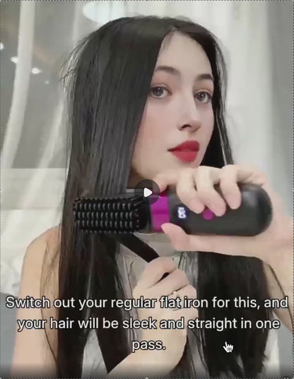 Straightening Comb And Curling Iron